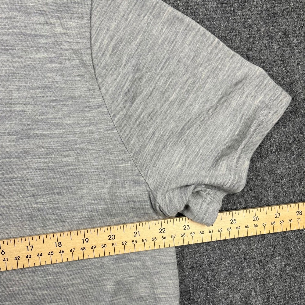 Unbound Merino Mens XXL Grey Crew Neck Short Sleeve 100% Merino Wool T-Shirt - Picture 5 of 6